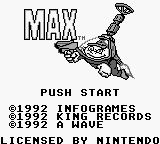 Max — écran titre