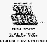Adventures Of Star Saver, The — écran titre