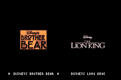 2 Games In 1 - Brother Bear + The Lion King — screenshot