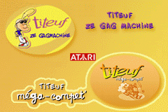 2 Jeux En 1 - Titeuf - Ze Gagmachine + Titeuf - Mega Compet — écran titre