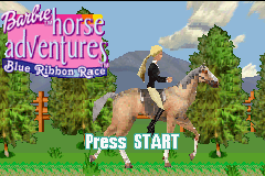 Barbie Horse Adventures - The Big Race — écran titre