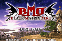 Black Matrix Zero — écran titre