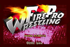 Fire Pro Wrestling — écran titre