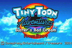 Tiny Toon Adventures - Buster's Bad Dream — écran titre