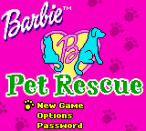 Barbie - Pet Rescue — écran titre