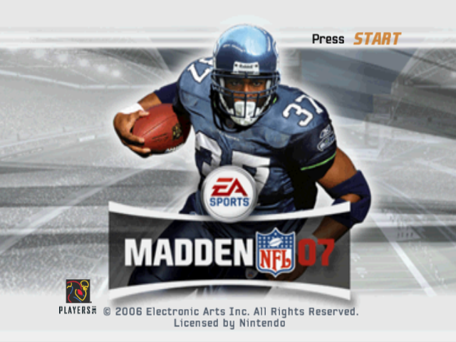 Madden Nfl 07 — écran titre