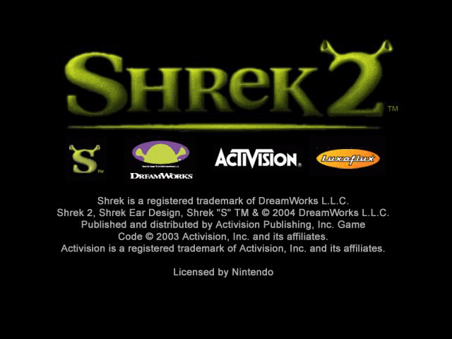 Shrek 2 — écran titre