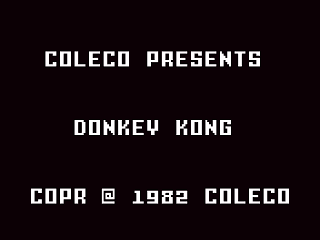 Donkey Kong — écran titre