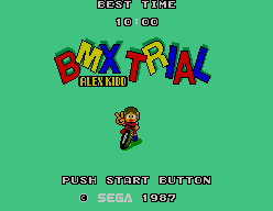 Alex Kidd - Bmx Trial — écran titre