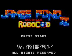 James Pond 2 - Codename Robocod — écran titre
