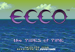 Ecco - The Tides of Time — écran titre