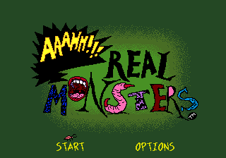 Aaahh!!! Real Monsters — écran titre