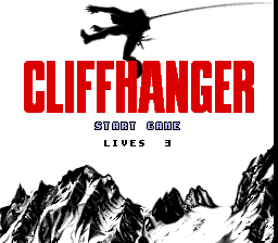 Cliffhanger — écran titre