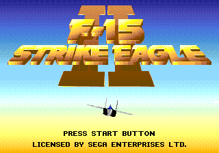 F-15 Strike Eagle 2 — écran titre