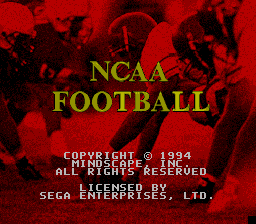 Ncaa Football — écran titre