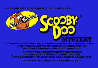 Scooby-doo Mystery — écran titre