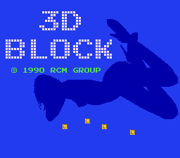 3d Block — écran titre