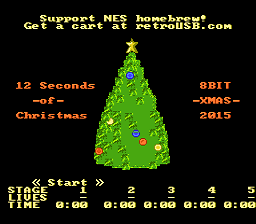 8-BIT XMAS 2015 — écran titre