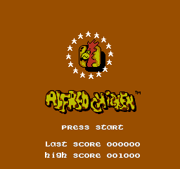 Alfred Chicken — écran titre