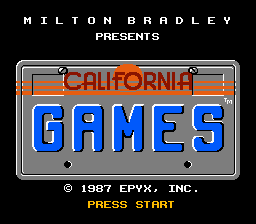 California Games — écran titre
