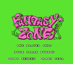 Fantasy Zone — écran titre