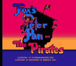 Fox's Peter Pan And The Pirates - The Revenge Of Captain Hook — écran titre