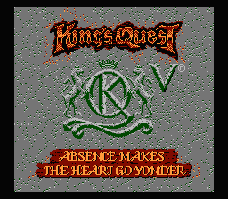 King's Quest 5 — écran titre
