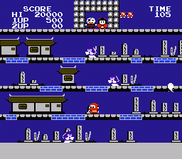 Ninja Jajamaru-kun — screenshot