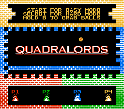 Quadralords — écran titre