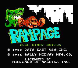 Rampage — écran titre