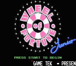 Wheel Of Fortune - Junior Edition — écran titre
