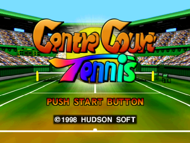 Centre Court Tennis — écran titre