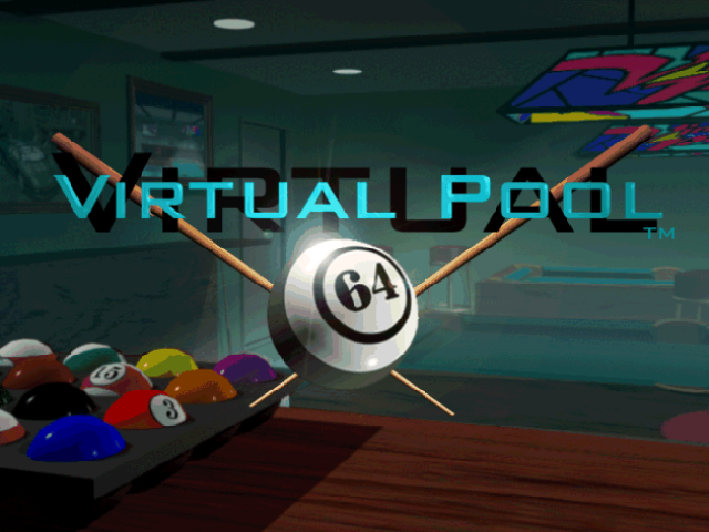 Virtual Pool 64 — écran titre