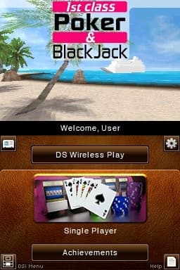 1st Class Poker BlackJack — écran titre