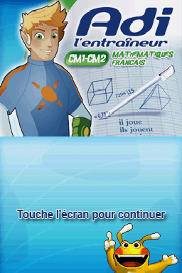 Adi L'entraineur - Mathematiques, Francais Cm1-cm2 — écran titre