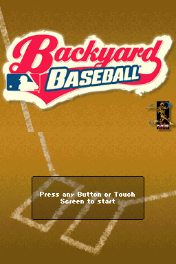 Backyard Baseball '09 — écran titre