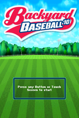 Backyard Baseball '10 — écran titre