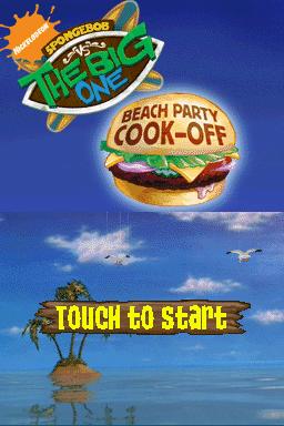Spongebob Vs The Big One - Beach Party Cook-off — écran titre