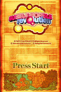 Bubble Bobble Revolution — écran titre