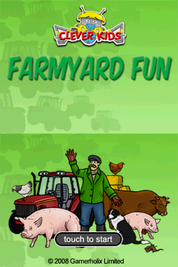 Clever Kids - Farmyard Fun — écran titre