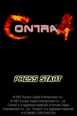 Contra 4 — écran titre