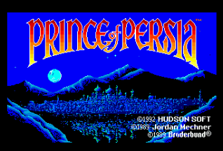 Prince Of Persia — écran titre
