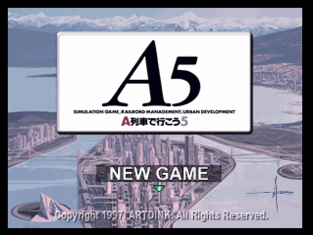A5 - A Ressha De Ikou 5 — écran titre