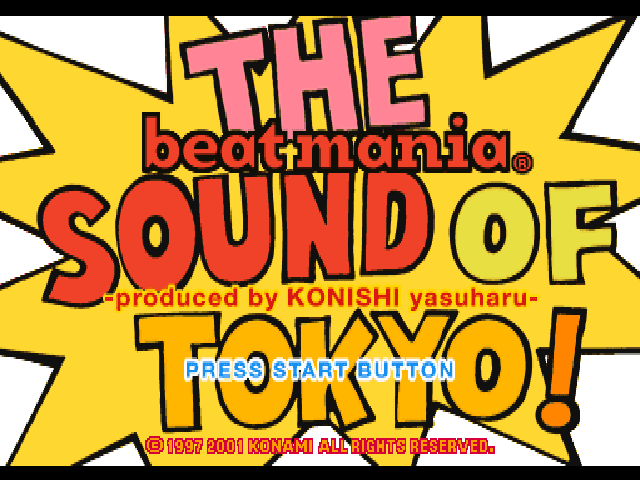 Beat Mania - The Sound Of Tokyo — écran titre