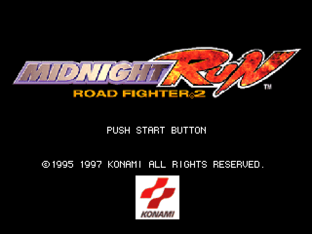 Midnight Run - Road Fighter 2 — écran titre