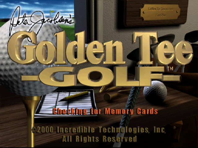 Peter Jacobsen's Golden Tee Golf — écran titre