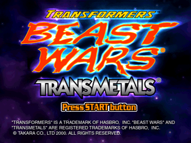 Transformers - Beast Wars Transmetals — écran titre