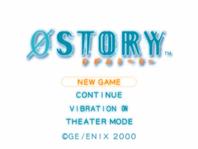 0 Story — écran titre