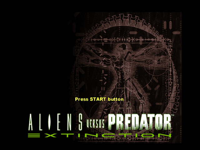 Aliens Versus Predator - Extinction — écran titre