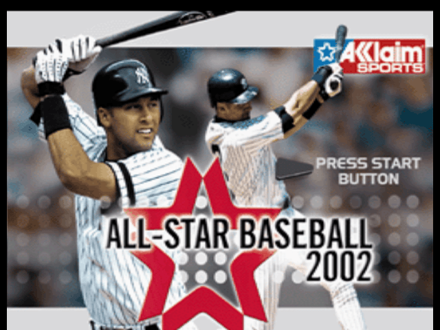All-star Baseball 2002 — écran titre